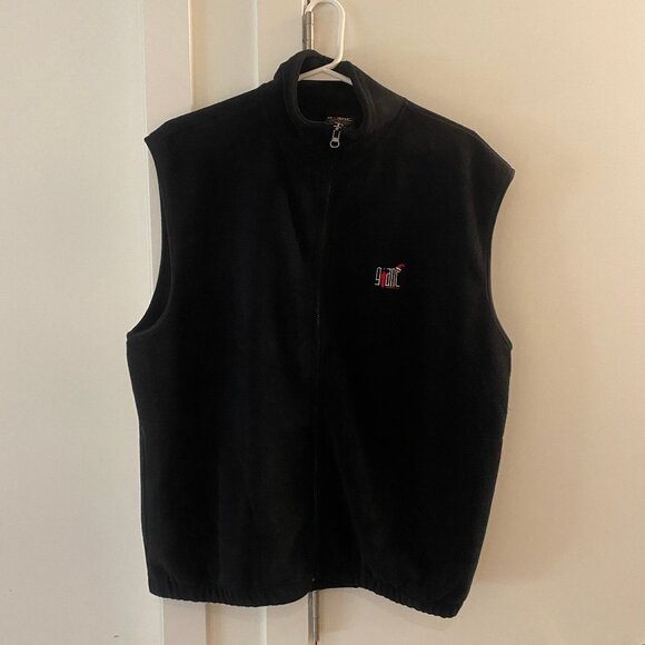 vintage GIANT BRANDED Embroidered logo fleece vest size LARGE - Picture 1 of 10